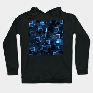 Blue Cyber Glow Hoodie